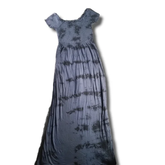 𝅺ALTAR'D State Black Tie-Dye Off-Shoulder Romper - Picture 5 of 5